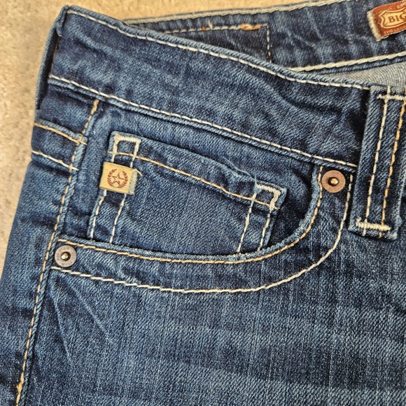 Women's Big Star Hazel Bootcut Jeans Dark Wash Denim Size 30R Rugged Stretch - Picture 4 of 15